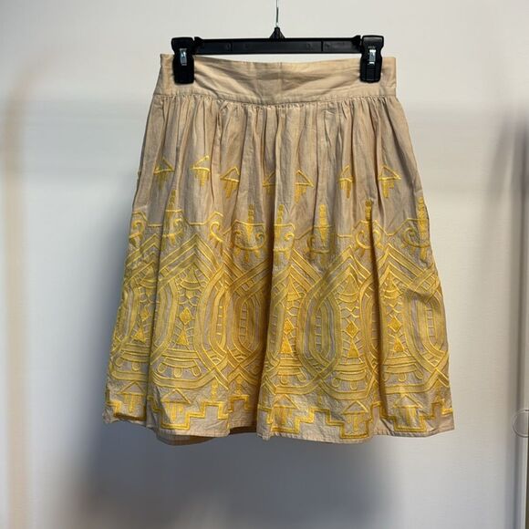 Anthropologie TINY Embroidered SUN STICHED by Dianna Agron Skirt SIZE S - Picture 2 of 5